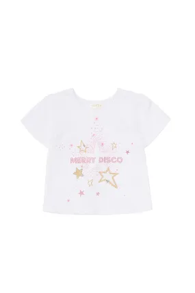 BABIES SHORT SLEEVE TEE BABYS A GO GLITTER