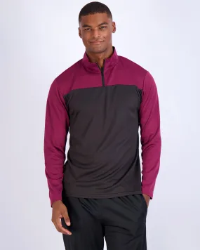 3 Pack: Mens Mesh Active Quarter Zip Pullover