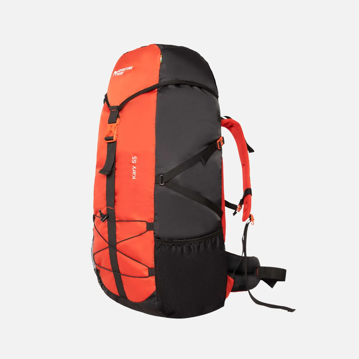 Adventure Worx Kary 55L Hiking Rucksack -Red/Black