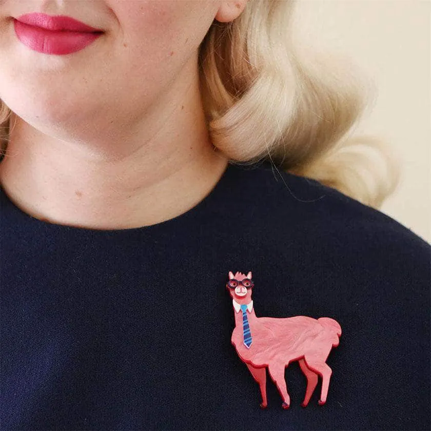 Alan The Alpaca Brooch