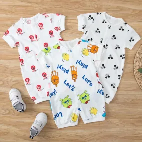 Baby NewBorn Boys And Girls One Piece Summer Pure Cotton Romper Mickey 3M-24M Wholesale Kids Clothing