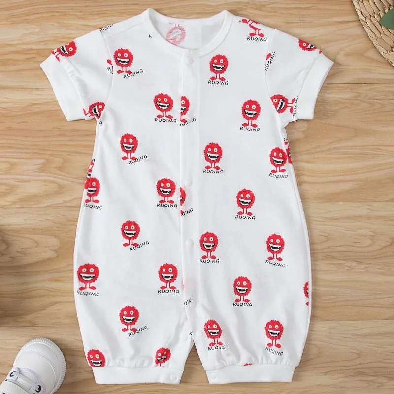 Baby NewBorn Boys And Girls One Piece Summer Pure Cotton Romper Mickey 3M-24M Wholesale Kids Clothing