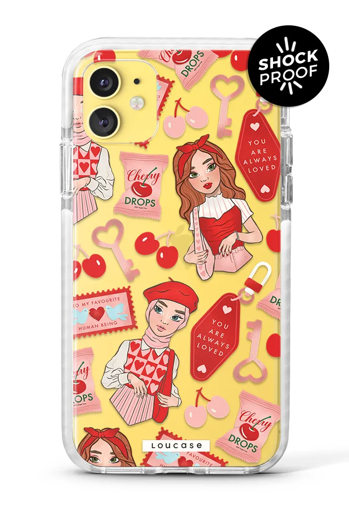 Cherry Love - PROTECH™ Special Edition To Be Loved Collection Phone Case | LOUCASE