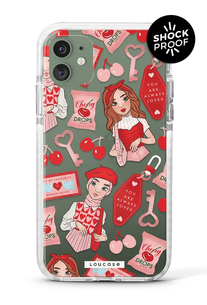 Cherry Love - PROTECH™ Special Edition To Be Loved Collection Phone Case | LOUCASE