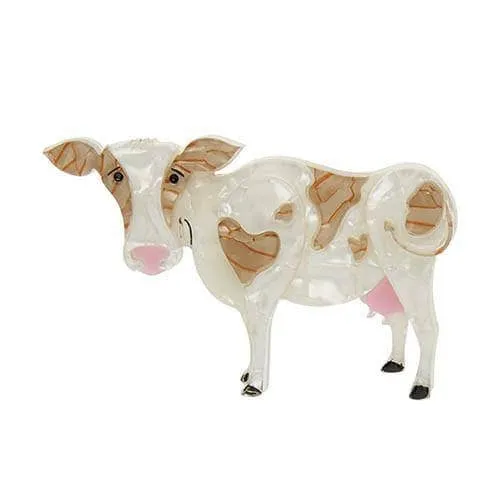 Clara-Bell Cow Brooch