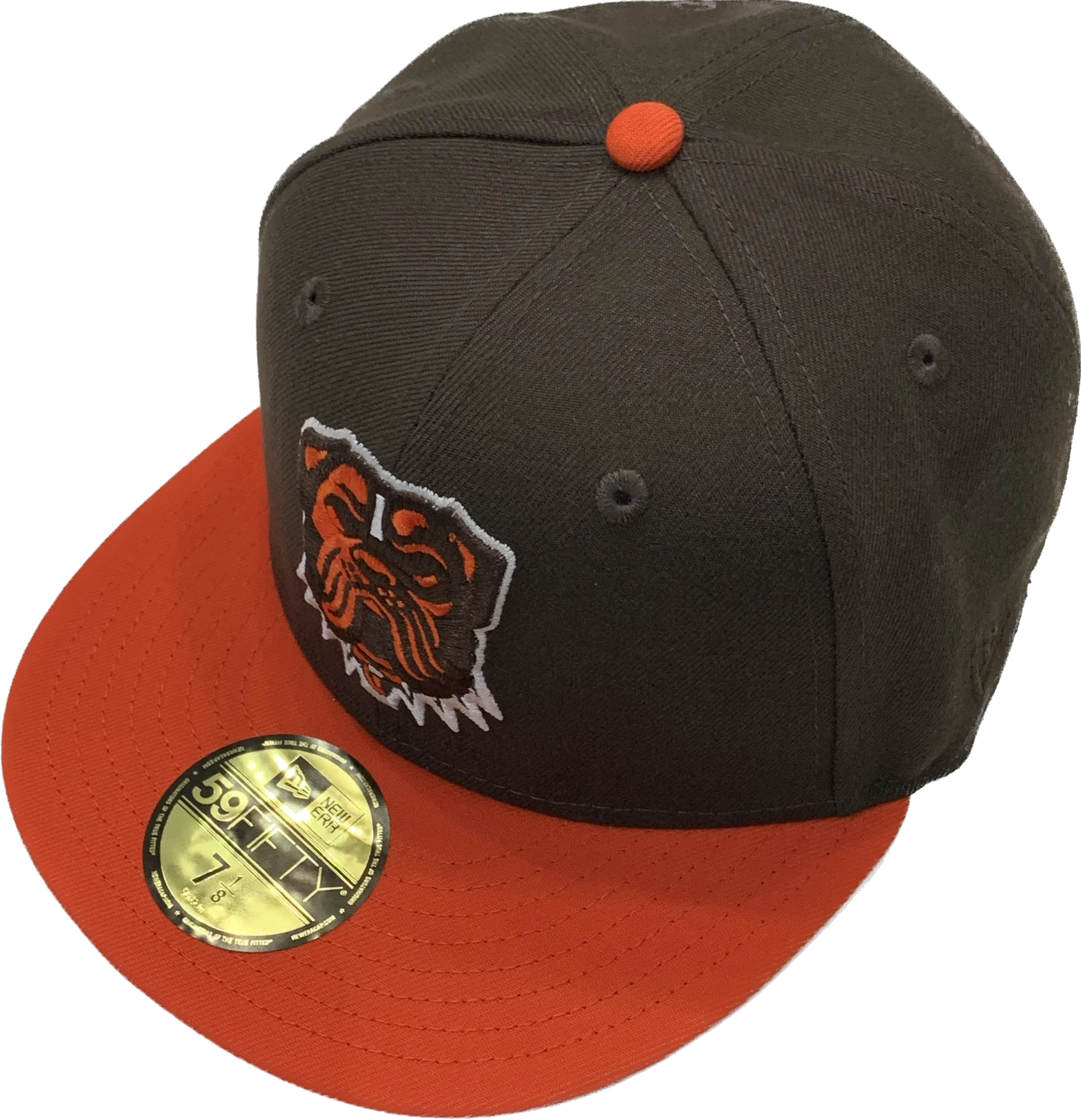 Cleveland Browns New Era The DAWG Two Tone 59FIFTY Fitted Hat - Brown/Orange