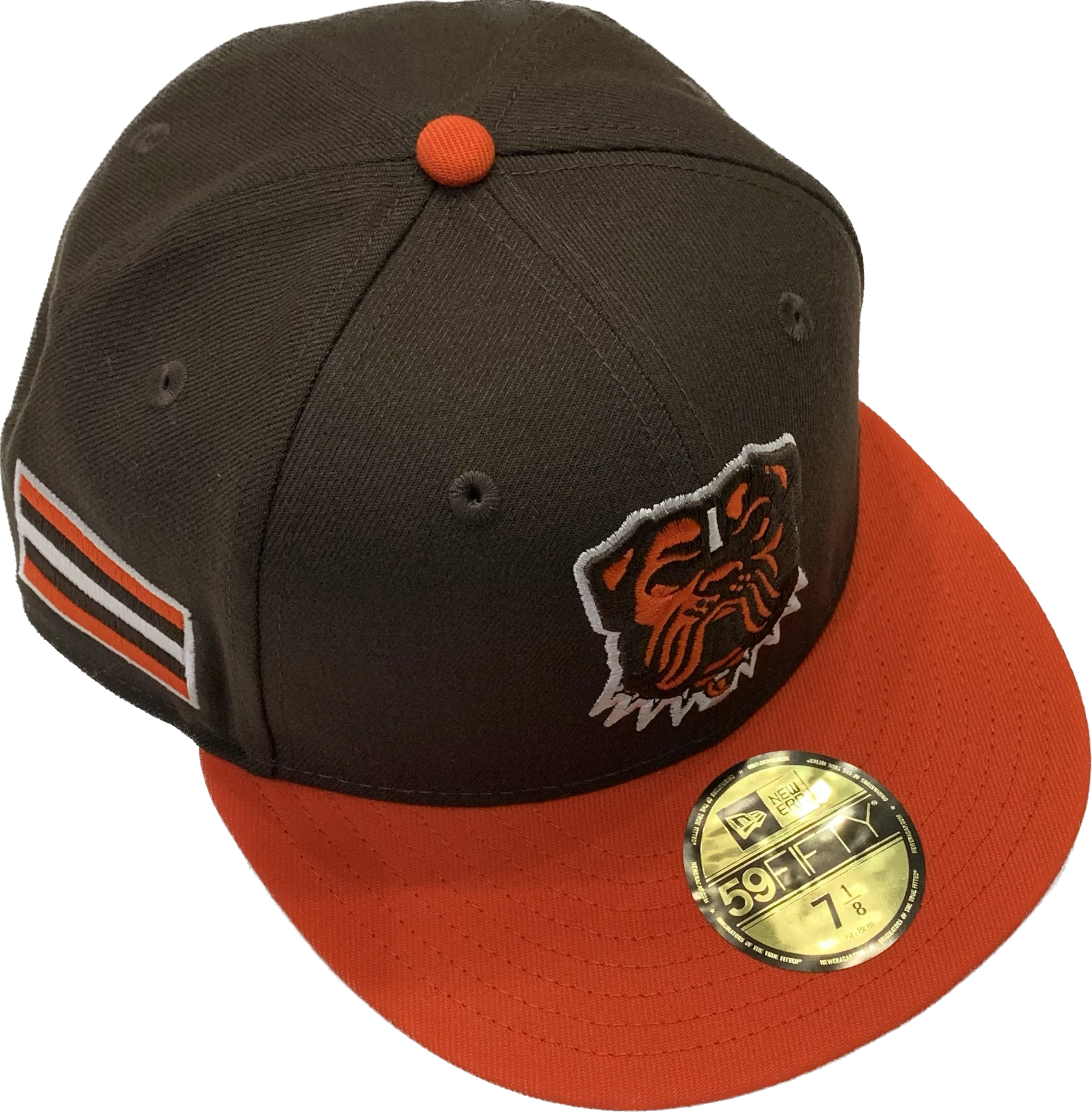 Cleveland Browns New Era The DAWG Two Tone 59FIFTY Fitted Hat - Brown/Orange