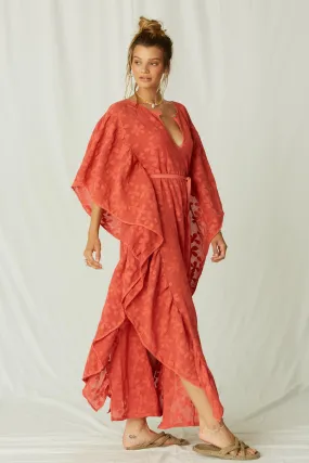 Copacabana Kaftan in Coral