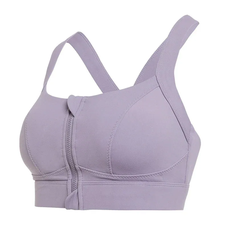 Cross Back Size Shockproof Gym Fitness Athletic Women With Fixed Pads Sports Bra