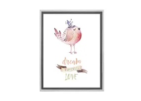 Cute Boho Bird | | Canvas Wall Art Print