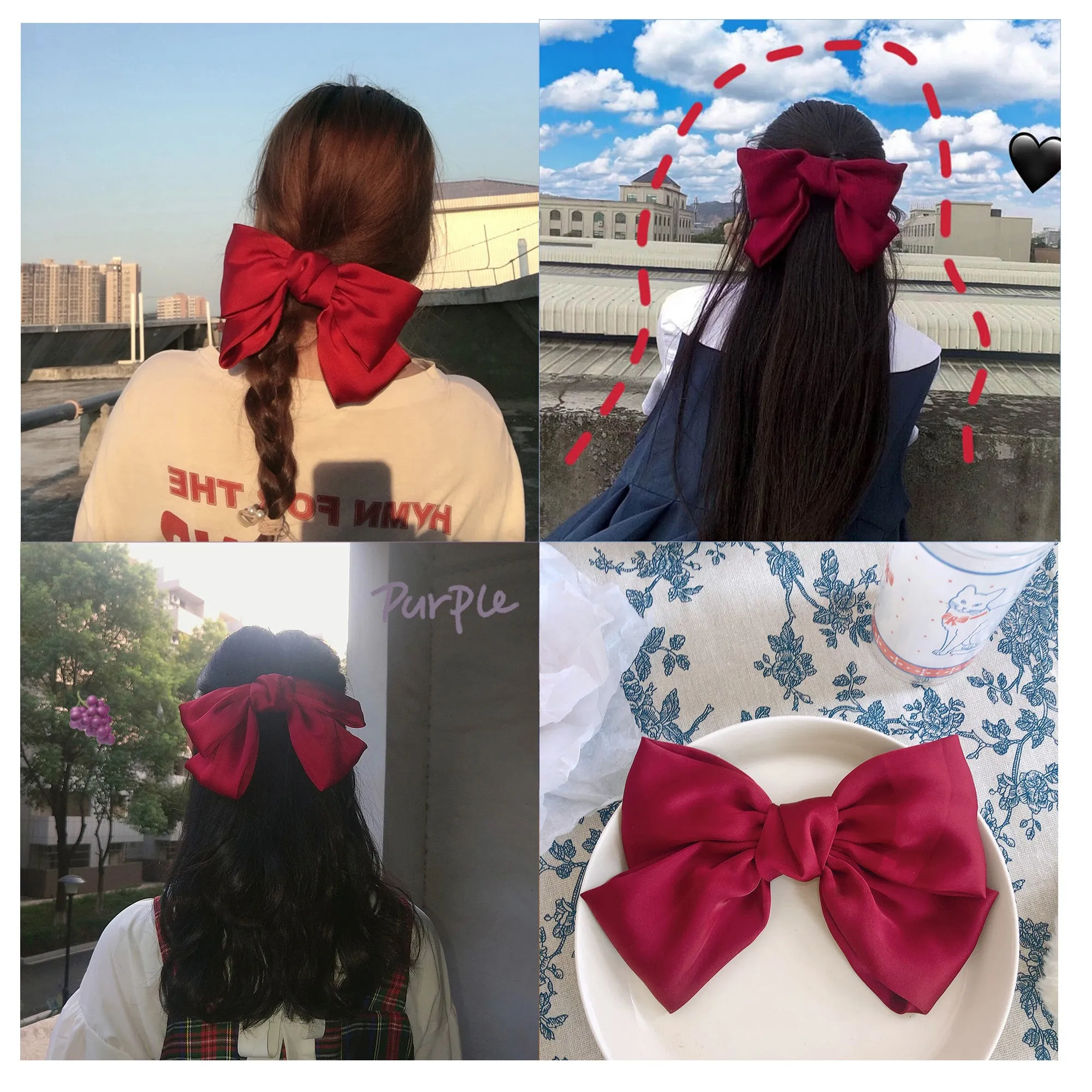 Cute bow hair clip PL50026