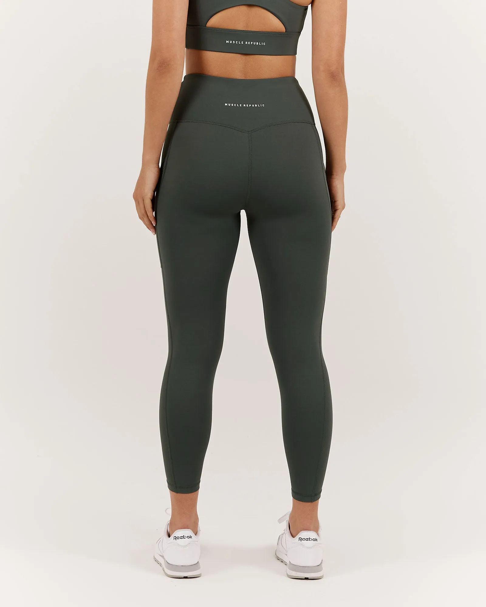 ELEVATE  LEGGINGS 7/8 - FERN