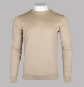 Farah Mullen Merino Wool Sweater Lightsand Marl