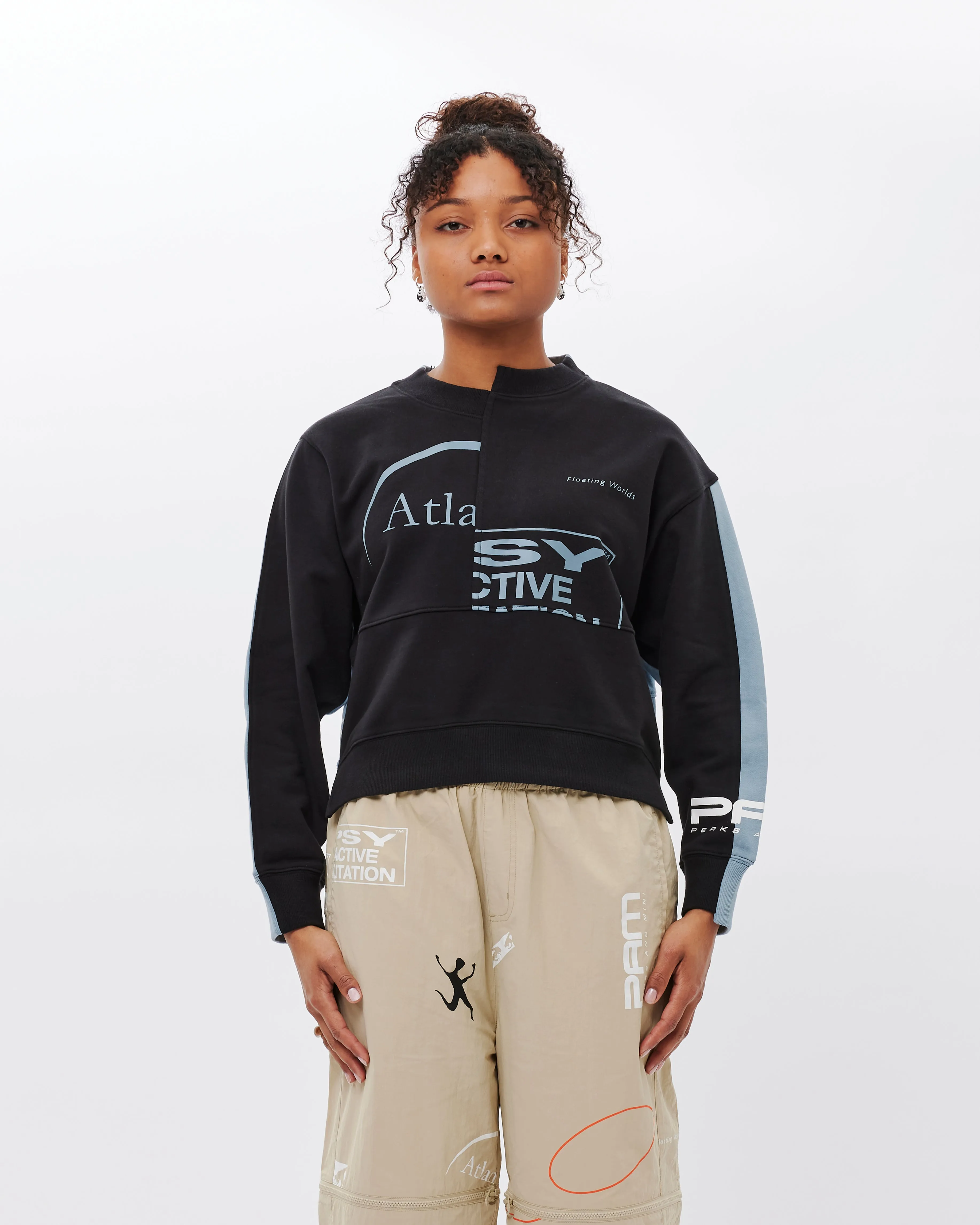 Flotsam Split Neck Sweatshirt