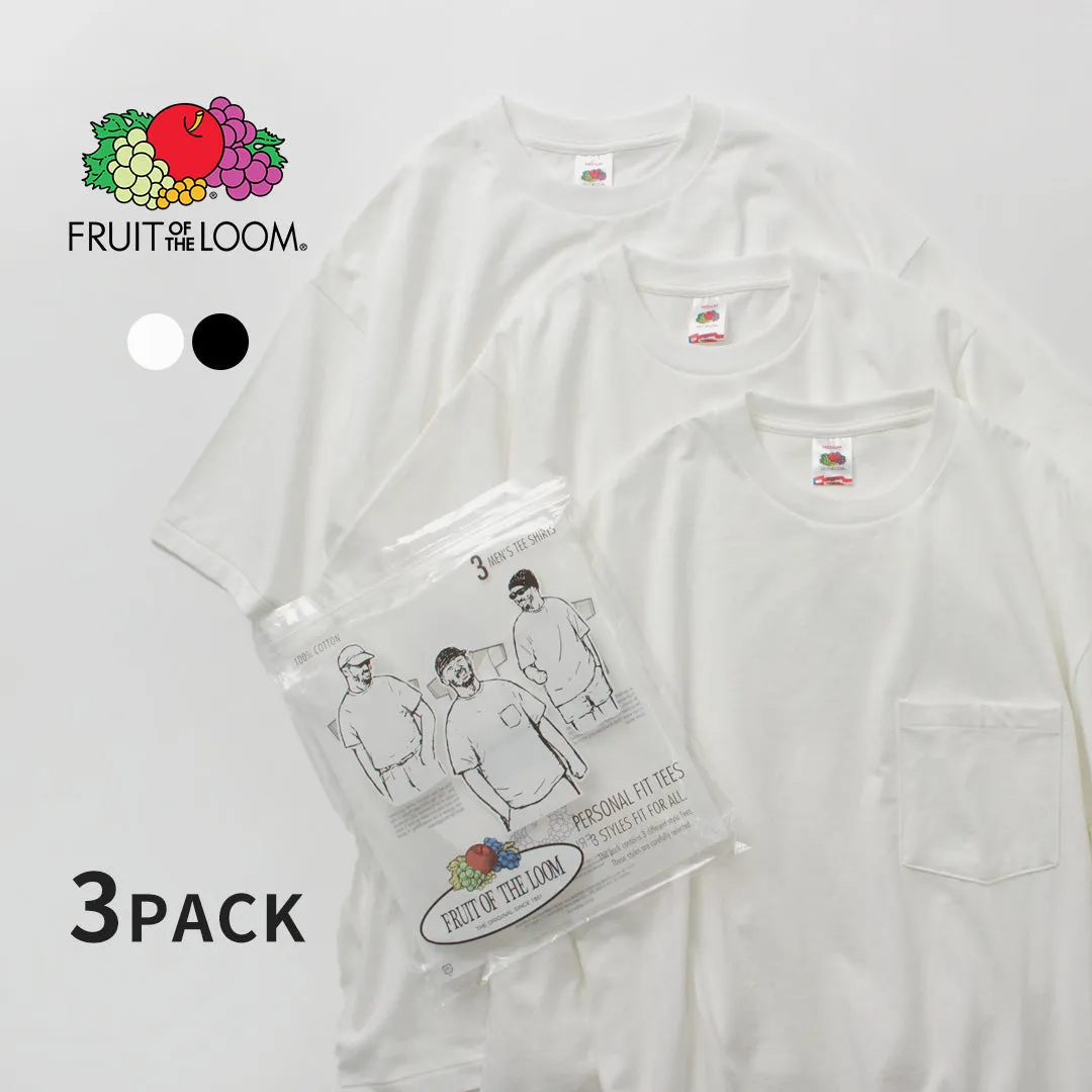 FRUIT OF THE LOOM / Personal Fit 3 Pack T-Shirts