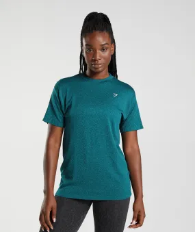 Gymshark Adapt Animal Seamless T-Shirt - Reef | Winter Teal