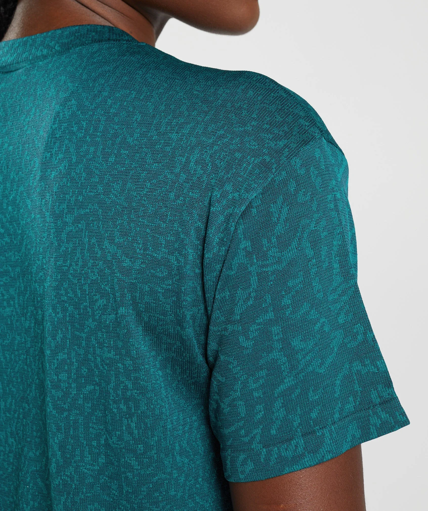 Gymshark Adapt Animal Seamless T-Shirt - Reef | Winter Teal