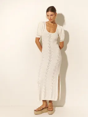 Helena Knit Midi Dress - Ivory