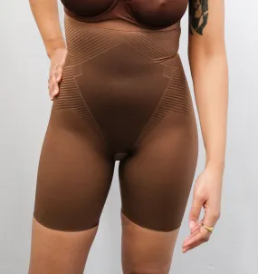 High invisible control short [Chestnut Brown]