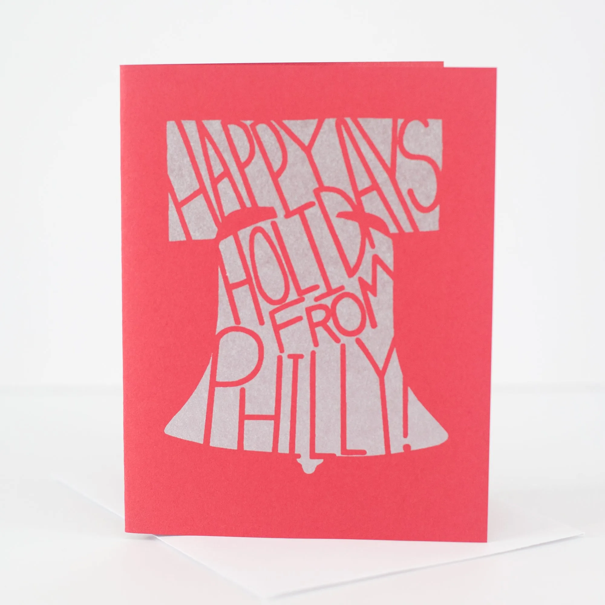 Liberty bell card, happy holidays from Philadelphia, Philly greeting card