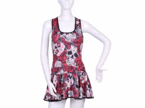 Limited Skull   Roses Sandra Dee Tennis Dress