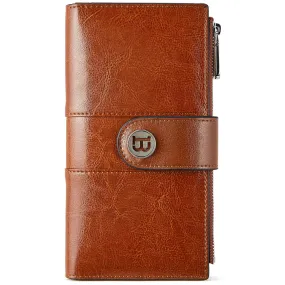 Lomy Real Leather Wallet Womens - RFID Blocking