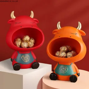 Lucky Ox Year Mascot Nordic Creative Storage Cute Animal  Home Decoration-Jennyhome