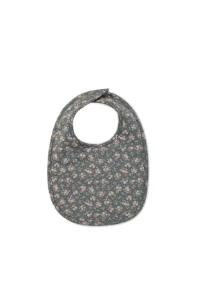 Organic Cotton Bib - Rosalie Floral Lava