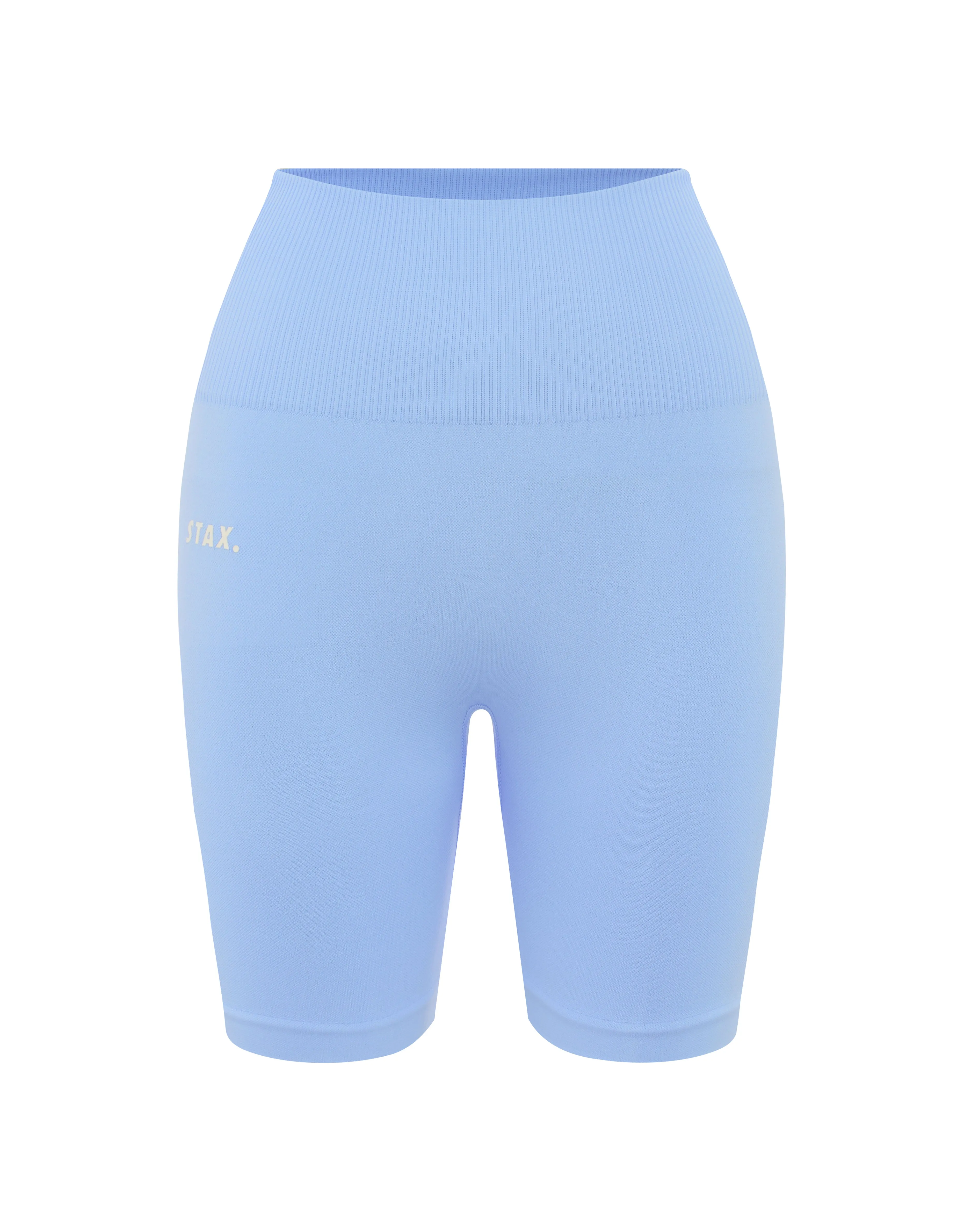 Premium Seamless Favourites Midi Bike Shorts - Baby Blue