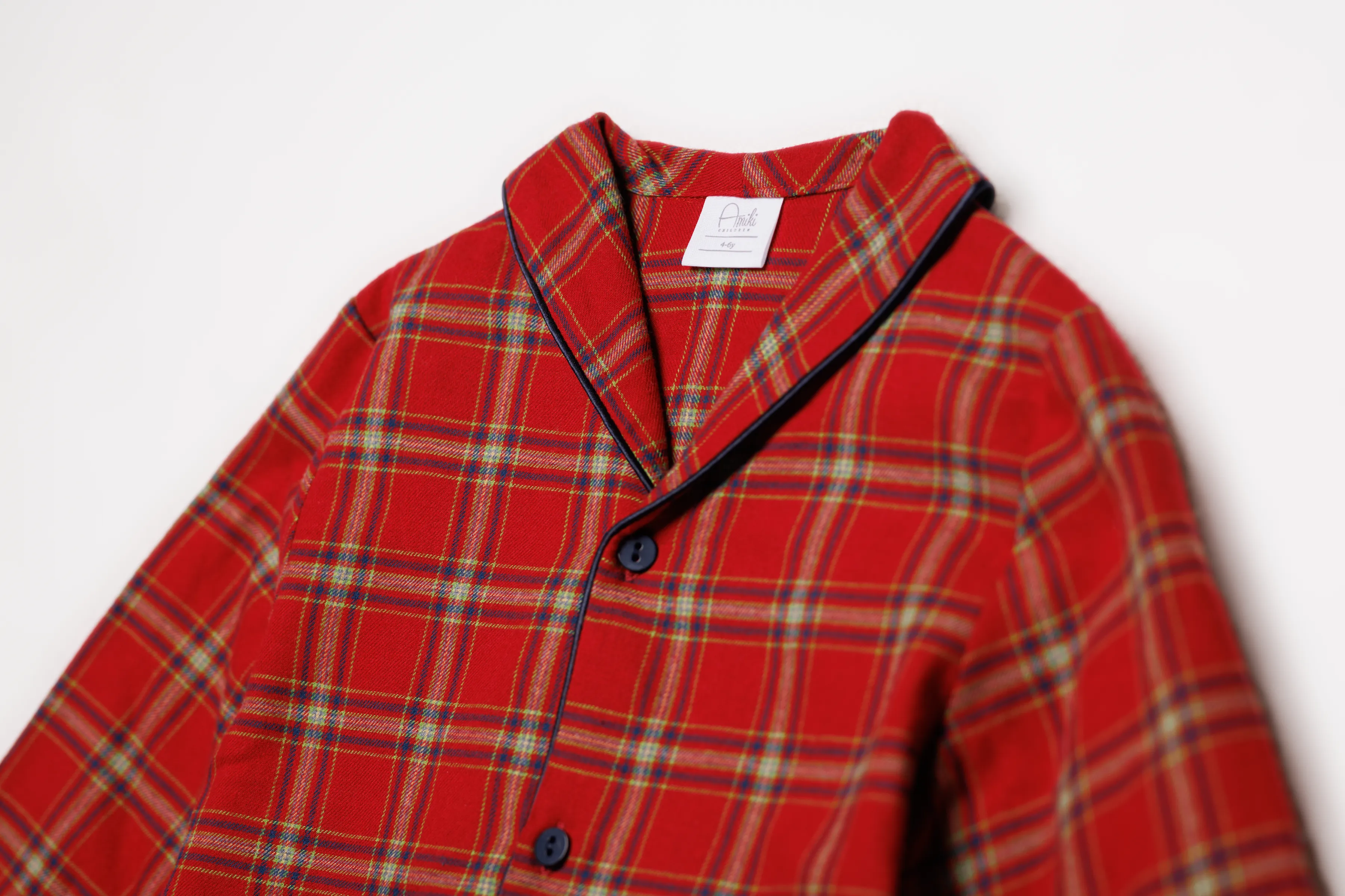 SAM - BOYS' PYJAMA SET IN RED TARTAN