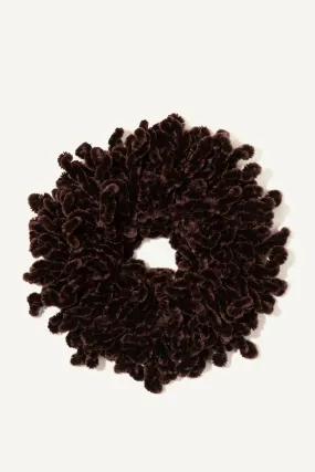 Signature Velvet Volume Shaping Scrunchie - Brown