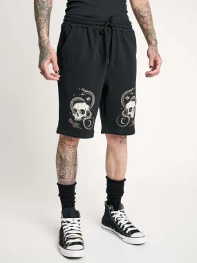 Snake & Skull Jogger Shorts