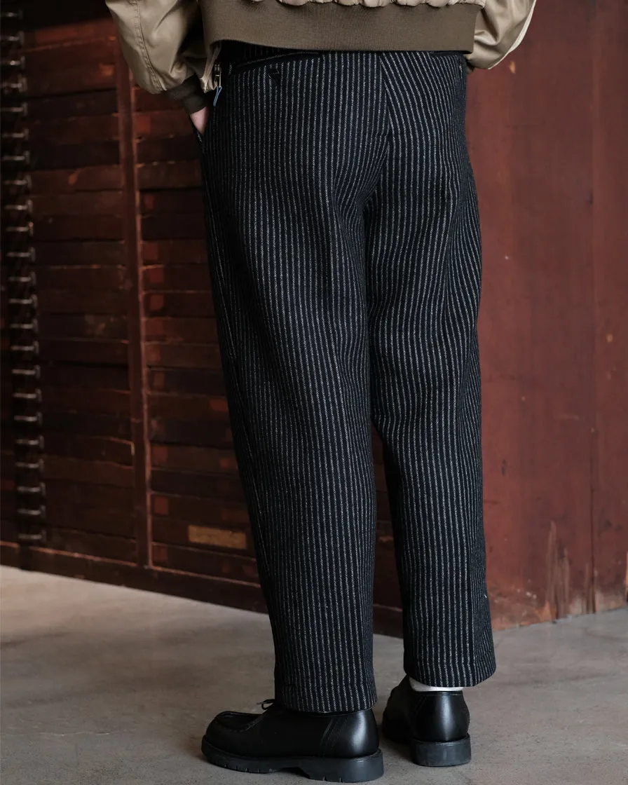 Twist Twill High-waist Trousers