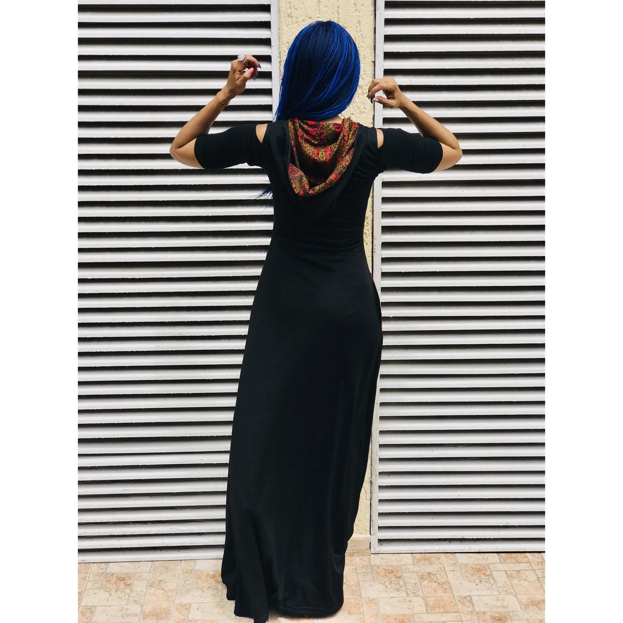 #WAKANDA Favourite Things Maxi Hood Dress