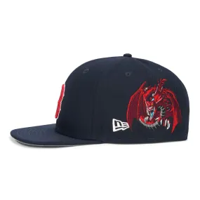 YUGIOH SLIFER BOSTON FITTED HAT (NAVY) *PRE ORDER*